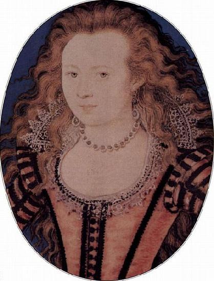 Nicholas Hilliard Elizabeth, Queen of Bohemia, daughter of James I Germany oil painting art